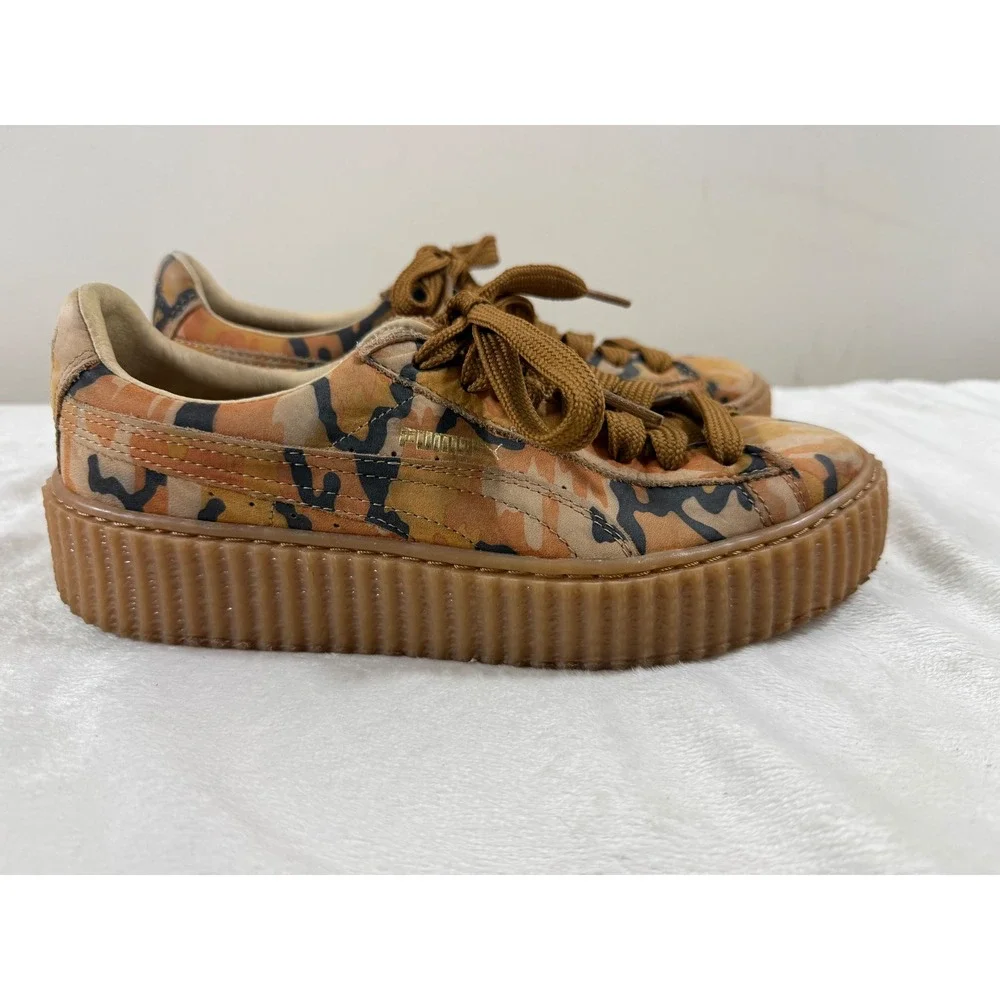 Puma Fenty Rihanna Creeper Camo Platform Sneakers Women's 8.5 EU39 Streetwear